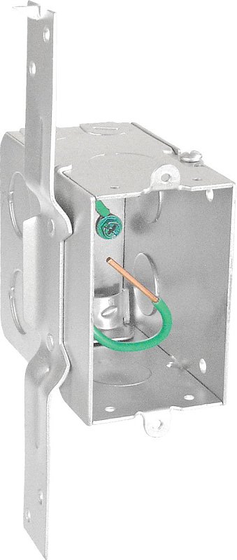 Southwire G603-FR-UPC Switch Box, 1-Gang, 5-Knockout, 1/2 in Knockout, Steel, Silver, Galvanized