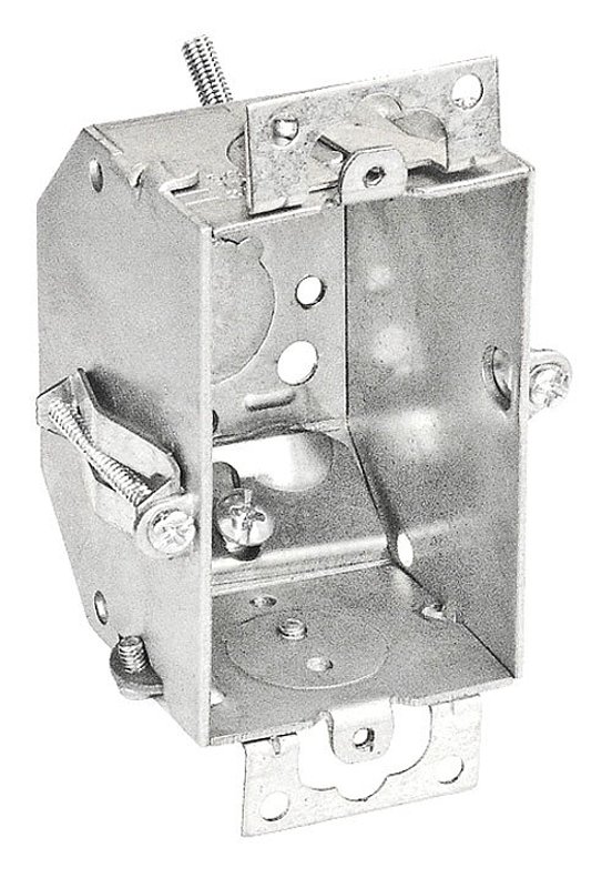 Southwire G601BVROW-UPC Switch Box, 5-Knockout, 1/2 in Knockout, Steel, Silver, Galvanized