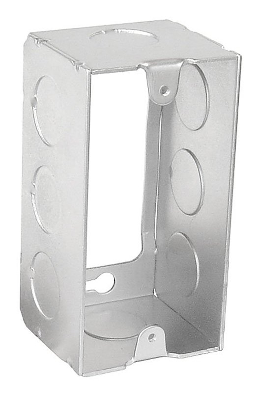 Southwire G19281-E-UPC Handy Utility Extension Ring, 4 in L, 2 in W, 1-Gang, 8-Knockout, Steel, Silver, Galvanized