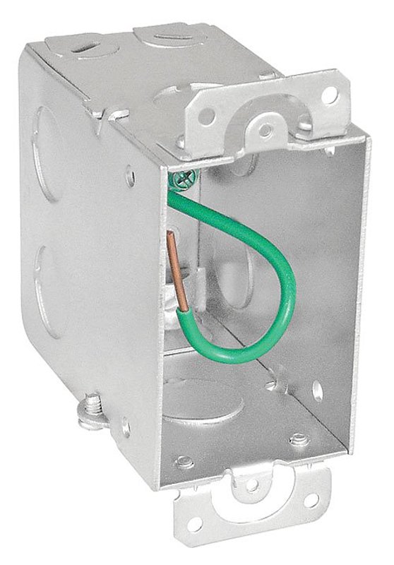 Southwire G603-R-UPC Switch Box, 1-Gang, 11-Knockout, 1/2 in Knockout, Steel, Silver, Galvanized