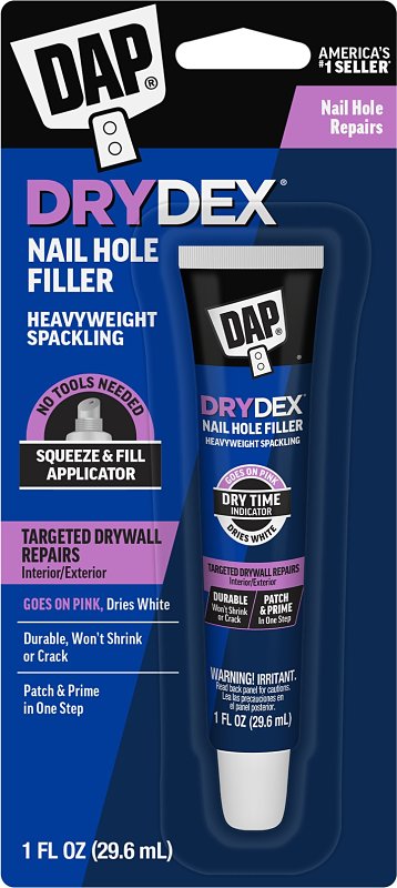 DAP DryDex 7079800944 Spackling Paste, Pink/White, 1 oz