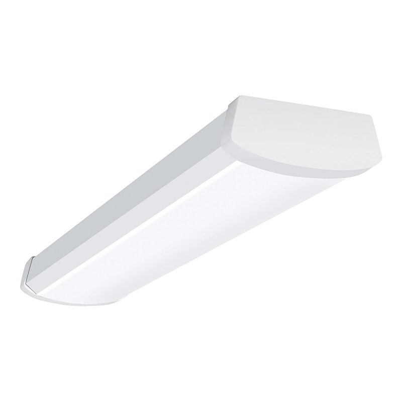 Metalux 2NW20C3R Wraparound Light, 120 V, 20 W, LED Lamp, 2100 Lumens, 3000, 3500, 4000 K Color Temp
