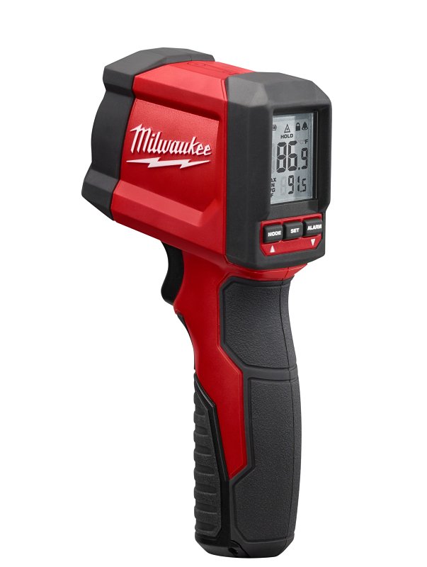 Milwaukee Temp-Gun 2267-20 Temperature Gun, -22 to 752 deg F, 0.1 deg F Resolution, LCD Display