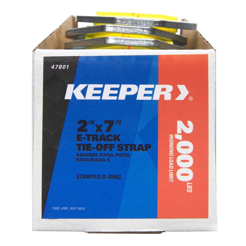Keeper 47801 E-Track Tie-Off Strap, Yellow