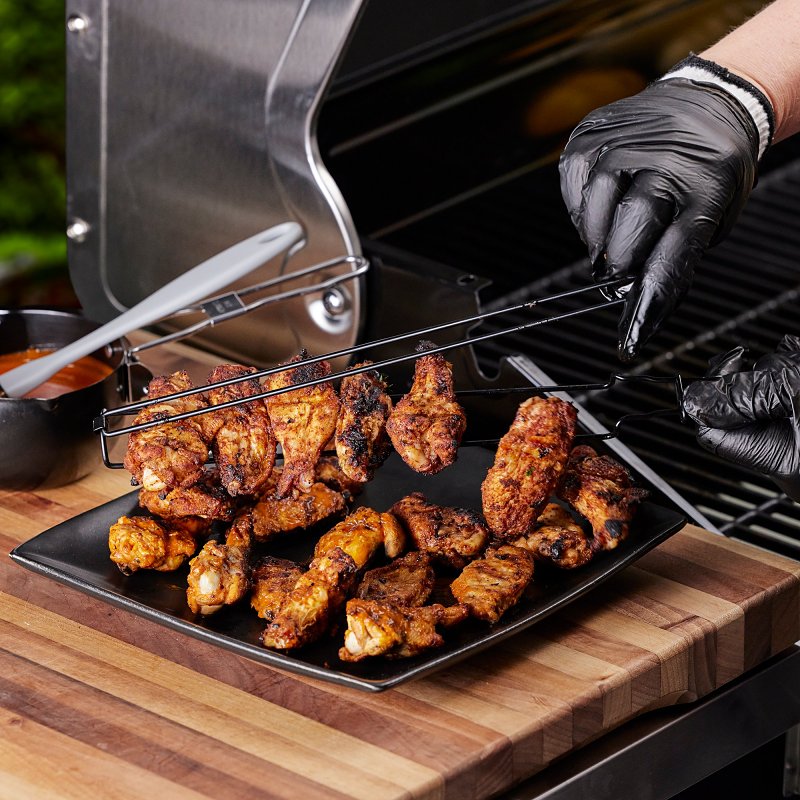Mr. BAR-B-Q 06153Y The Wing-It Grill Rack