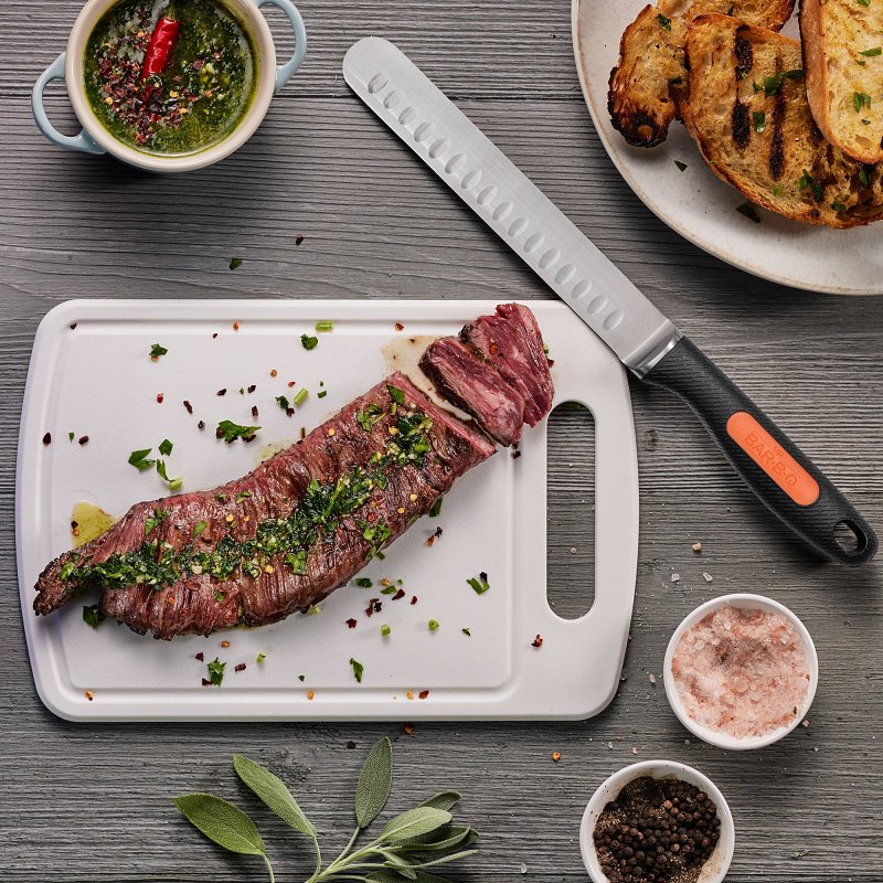 Mr. BAR-B-Q 40017Y Griller's Carving Knife, HCS Blade, Comfort Grip Handle, 14.2 in OAL