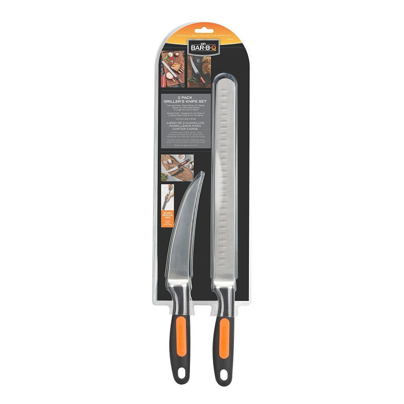 Mr. BAR-B-Q 40024Y Griller's Knife Set, Comfort Grip Handle