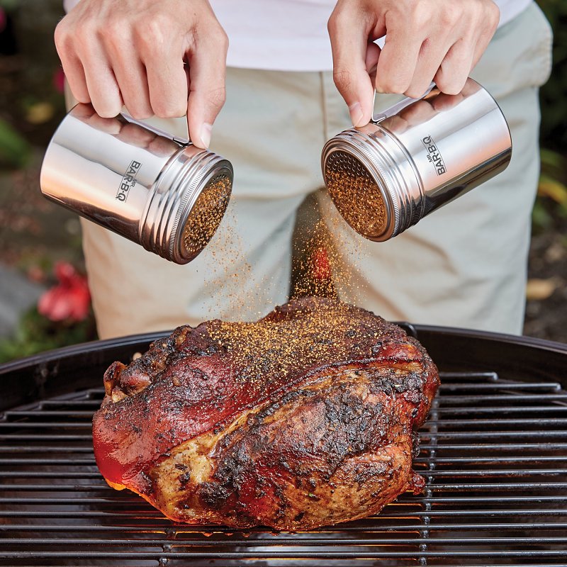 Mr. BAR-B-Q 40119Y Rub and Spice Shakers, Stainless Steel
