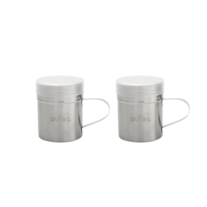 Mr. BAR-B-Q 40119Y Rub and Spice Shakers, Stainless Steel