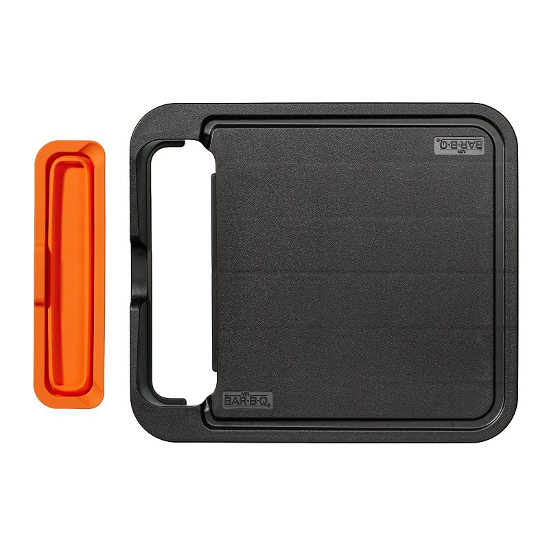 Mr. BAR-B-Q 40370Y Grill Side Cutting Board with Removable Tray, Silicone