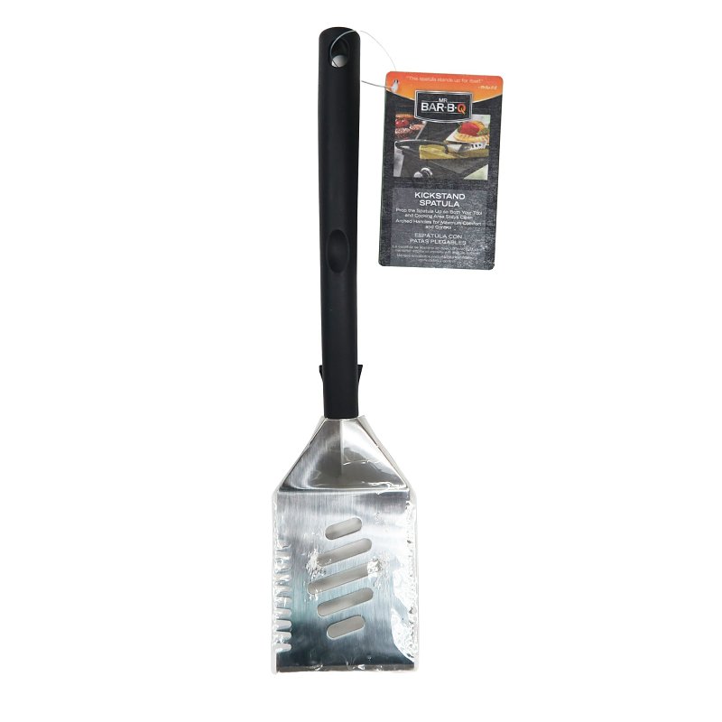 Mr. BAR-B-Q 02970Y Kickstand Spatula, Stainless Steel Blade, 16-1/2 in OAL