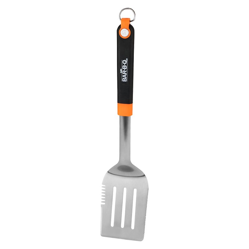 Mr. BAR-B-Q 20170Y Spatula, Stainless Steel, TPR Handle