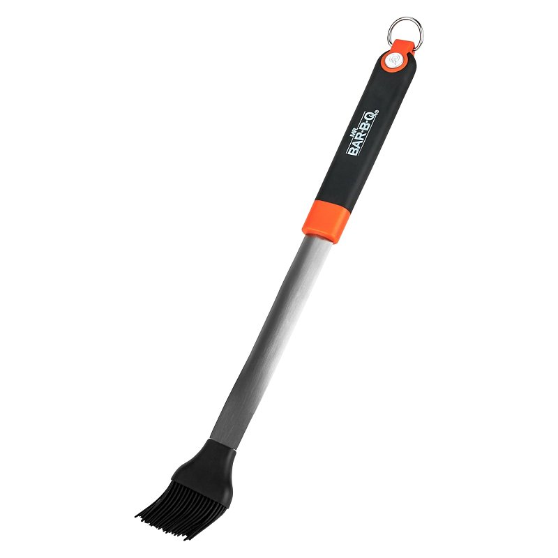 Mr. BAR-B-Q 20173Y Deluxe Grill Baster, Silicone Bristle, TPR Handle, Non-Slip Handle