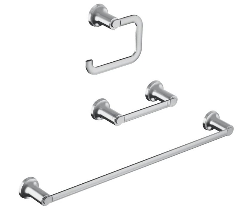 BATHROOM HARDWARE KIT CHROME