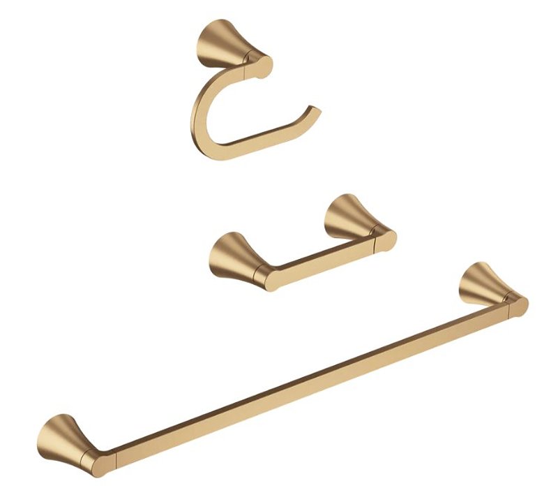 BATHROOM HARDWARE KIT BRZ GOLD