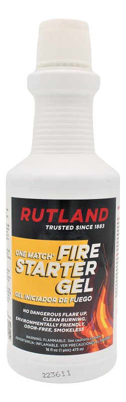 Rutland 49 Fire Starter Gel, 16 oz Starter Weight