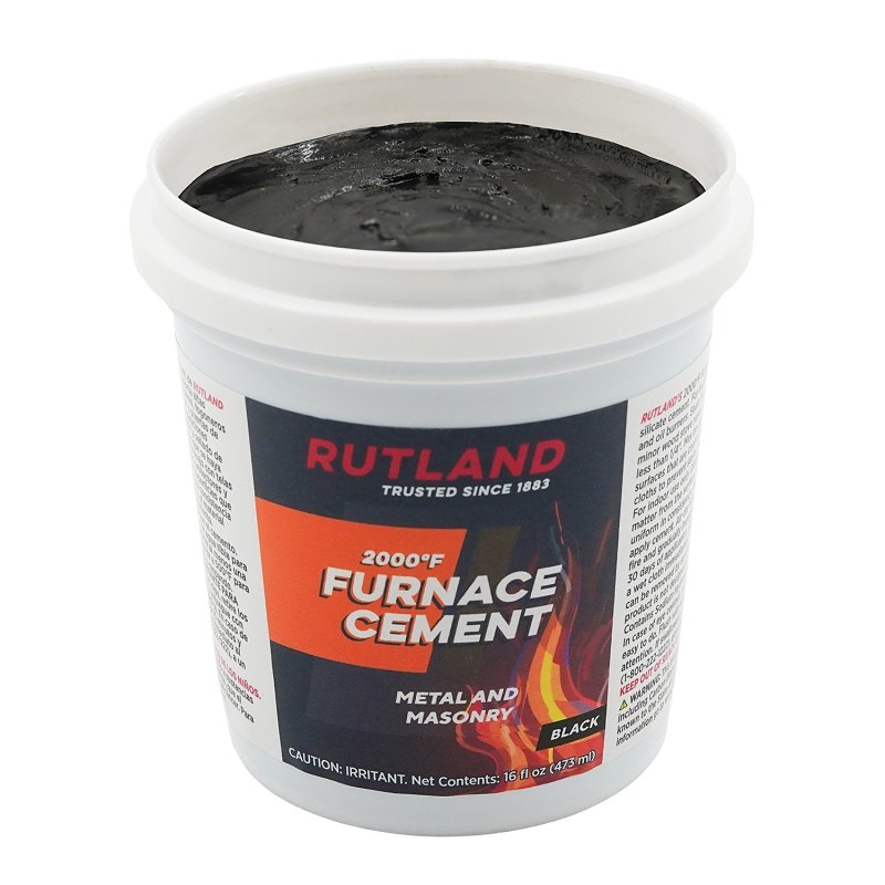 Rutland 64 Furnace Cement, 16 fl-oz, Tub