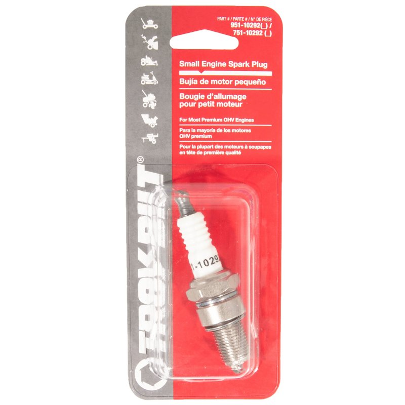 Troy-Bilt 490-250-Y012 Spark Plug, For: Snow Blowers, Push and Self-Propelled Lawn Mowers and Garden Tillers