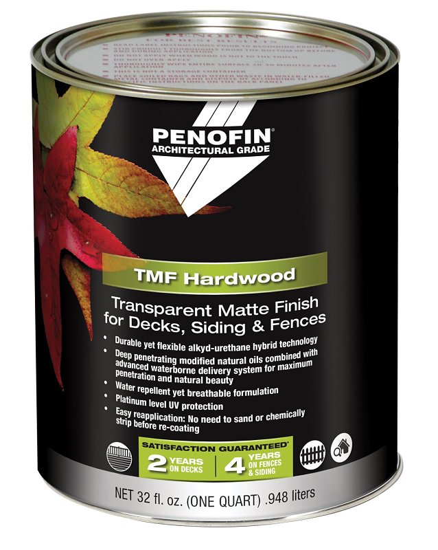 Penofin 00076QT Transparent Hardwood Coating, Matte, IPE, Liquid, 1 qt, Can