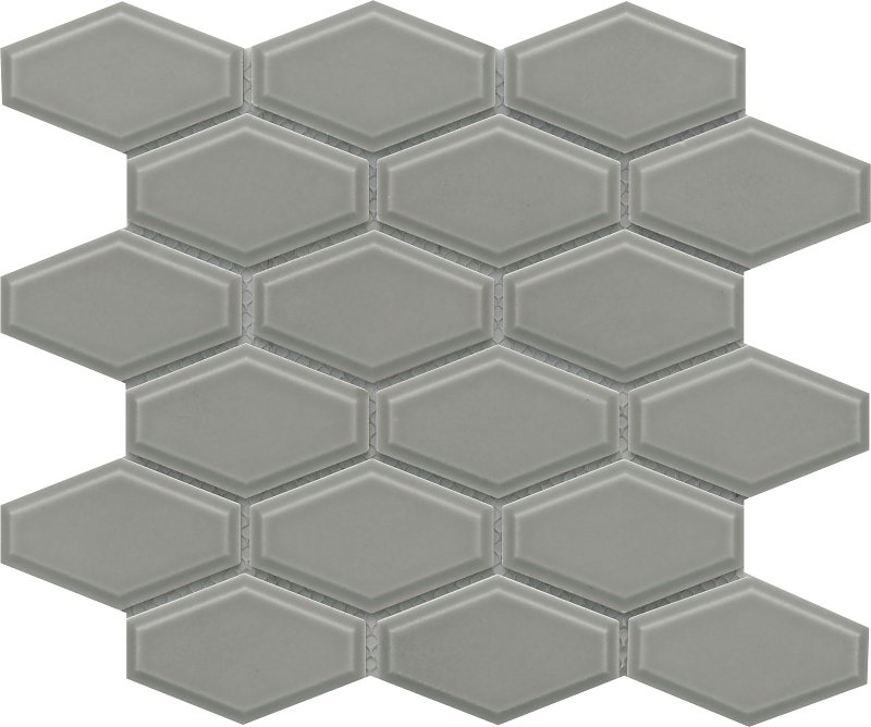 Emser Tile Reward Series F27REWADO1011MHW Porcelain Mosaic Tile, 11 in L Tile, 10 in W Tile, Pressed Edge, Dove