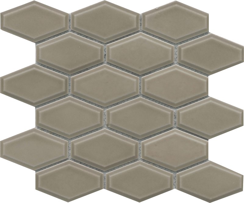 Emser Tile Reward Series F27REWATA1011MHW Porcelain Mosaic Tile, 11 in L Tile, 10 in W Tile, Pressed Edge, Taupe