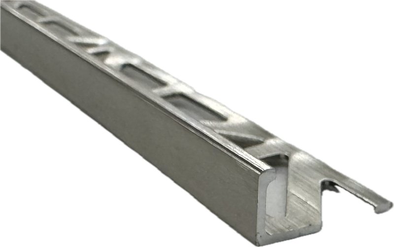 Emser Tile Signature Series ZBL300-420B-08025 Edge Protector Trim, Aluminum, Brushed Nickel