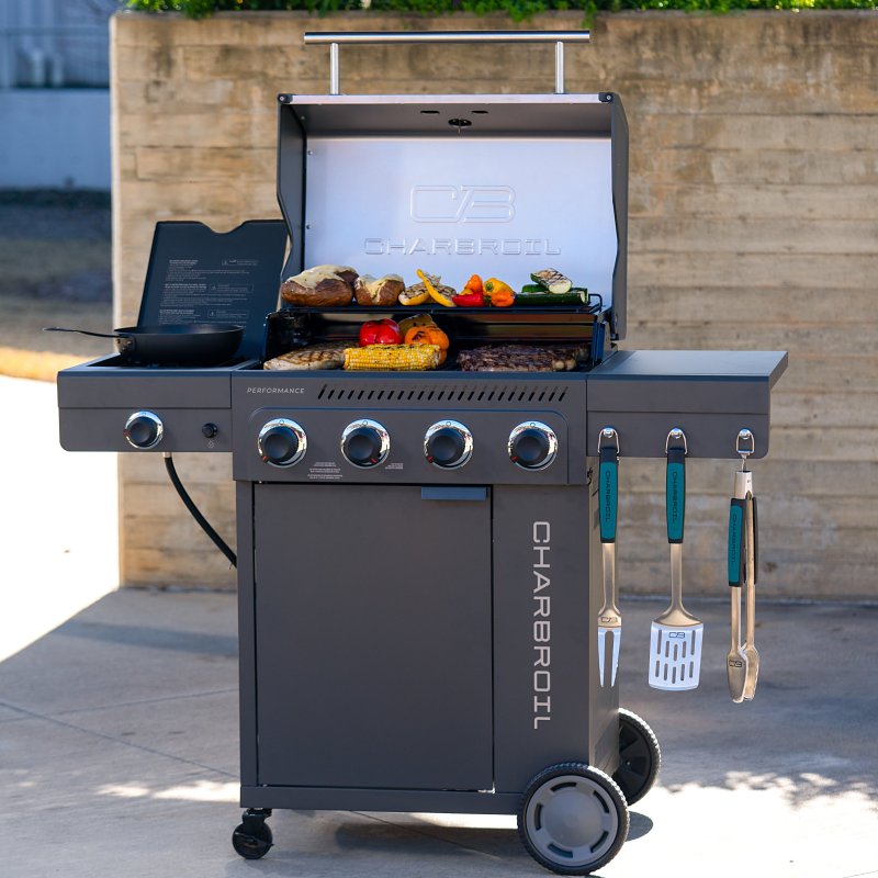 Char-Broil Performance 463351021 Gas Grill with Chef's Tray, Liquid Propane, 2 ft 1/2 in W Cooking Surface, Steel