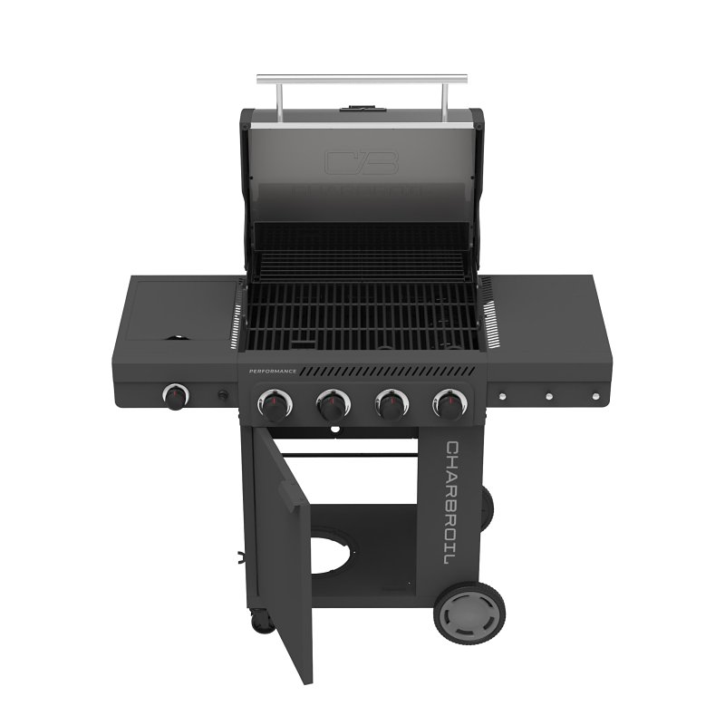 Char-Broil Performance 463351021 Gas Grill with Chef's Tray, Liquid Propane, 2 ft 1/2 in W Cooking Surface, Steel