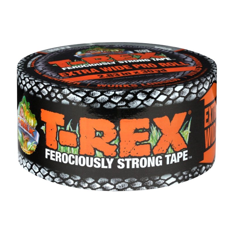 T-Rex 4614152 Duct Tape, 25 yd L, 2.83 in W, Cloth Backing, Gunmetal Gray