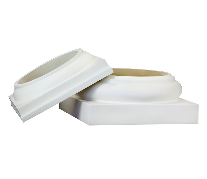 Hb&G PermaCast Plus Series 45141 Cap and Base Set, Polyurethane, For: 10 in Size Column