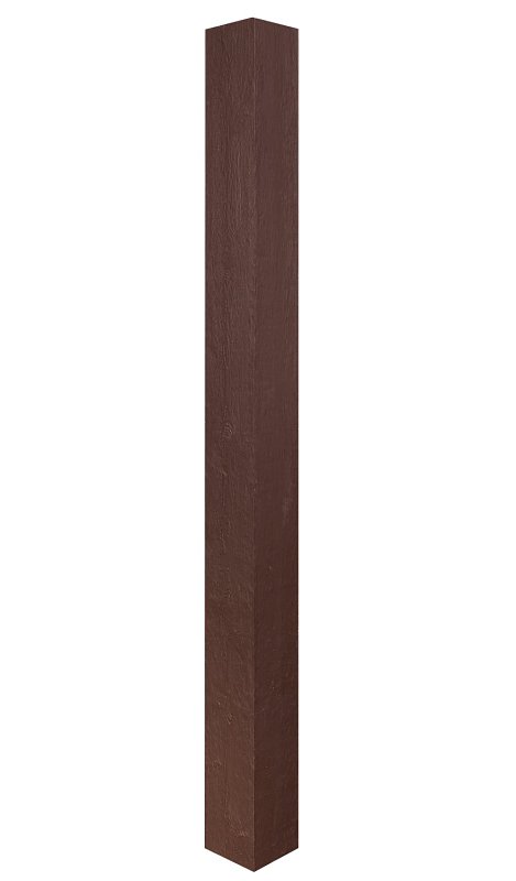 Hb&G PermaCast, RoughSawn Series 47032 Column, 10 ft H, Square, Fiberglass Reinforced Polymer
