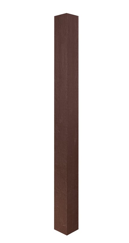 Hb&G PermaCast, RoughSawn Series 47022 Column, 10 ft H, Square, Fiberglass Reinforced Polymer