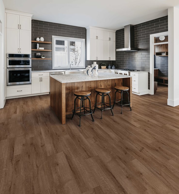 Healthier Choice Flooring HCL803C06 Laminate Flooring Plank, 4-Sided Bevel Profile, Wood, Five Peaks, 48 in L, 7.7 in W
