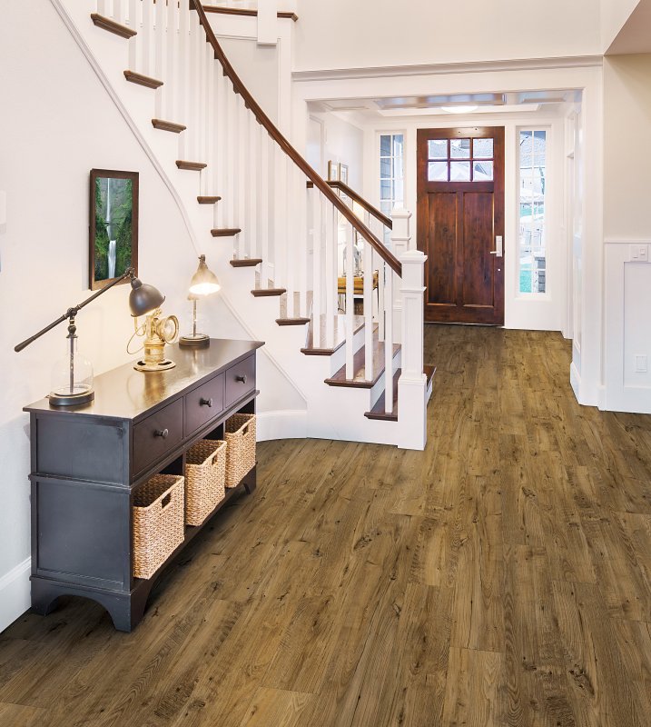 Healthier Choice Flooring HCL803C05 Laminate Flooring Plank, 4-Sided Bevel Profile, Wood, Town Mill, 48 in L, 7.7 in W