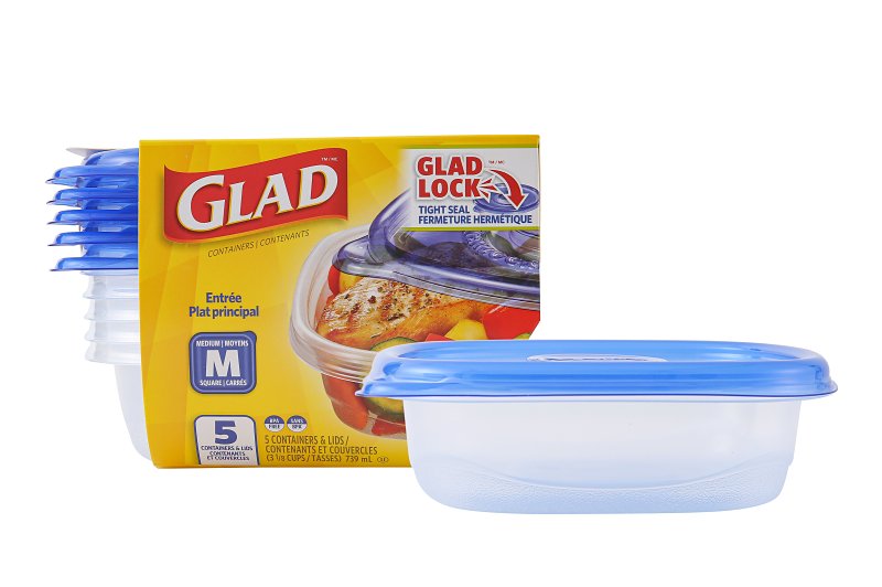 Glad BBG10091 Medium Entree, 25 oz, Plastic, Clear