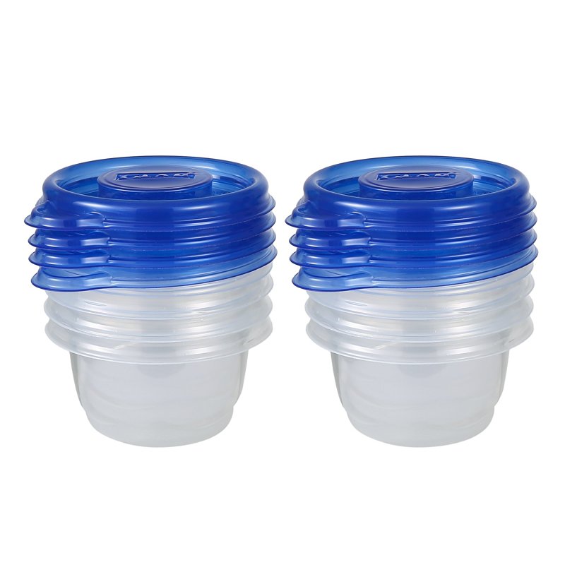 Glad BBG11038 Container, 4 oz, Plastic, Clear, 3.4 in Dia, 3 in H
