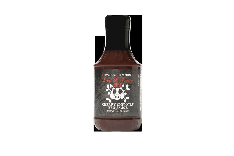 Loot N' Booty BBQ LB02100 BBQ Sauce, Cherry Chipotle, 19.25 oz Bottle