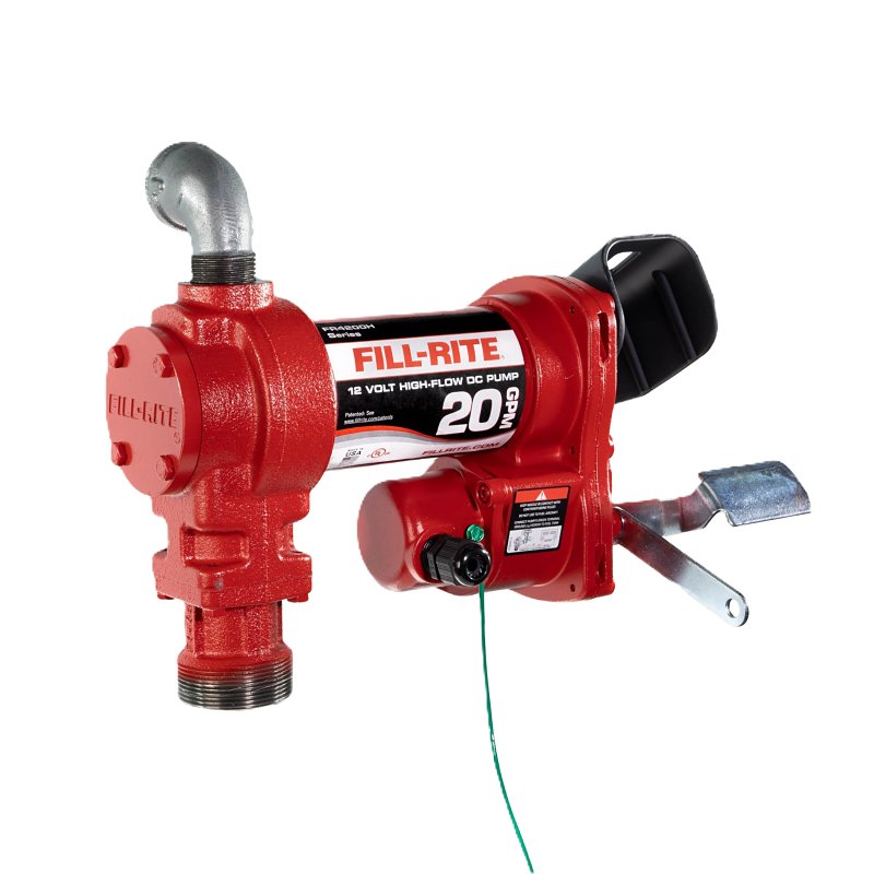 Fill-Rite FR4200 FR4204H DC High-Flow Pump, Motor: 1/4 hp, 34 in L Suction Tube, 1 in Outlet, 20 gpm, Iron