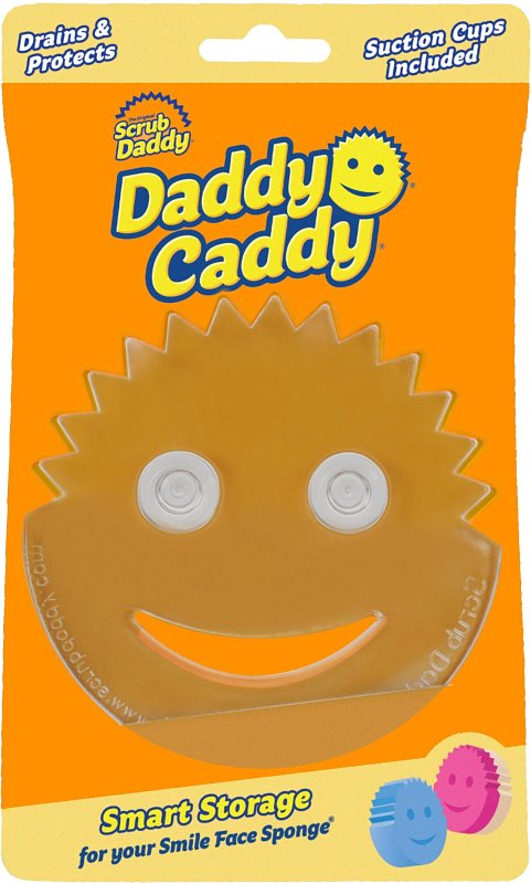 Scrub Daddy Sponge Caddy, Holder for Scrub Daddy and Scrub Mommy, Plastic