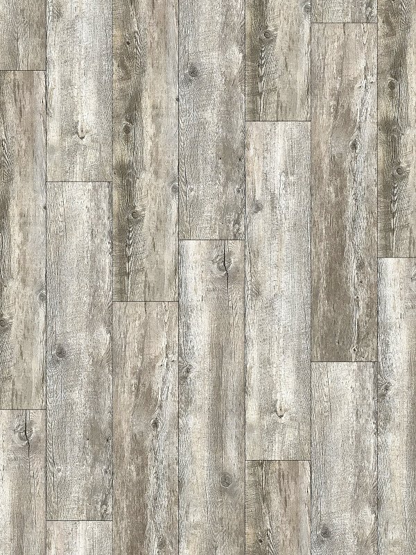 ProSelect Design ProFloor PF803 Flooring Plank, 48 in L, 7 in W, Stone Plastic Composite/Vinyl, Weathered Gray