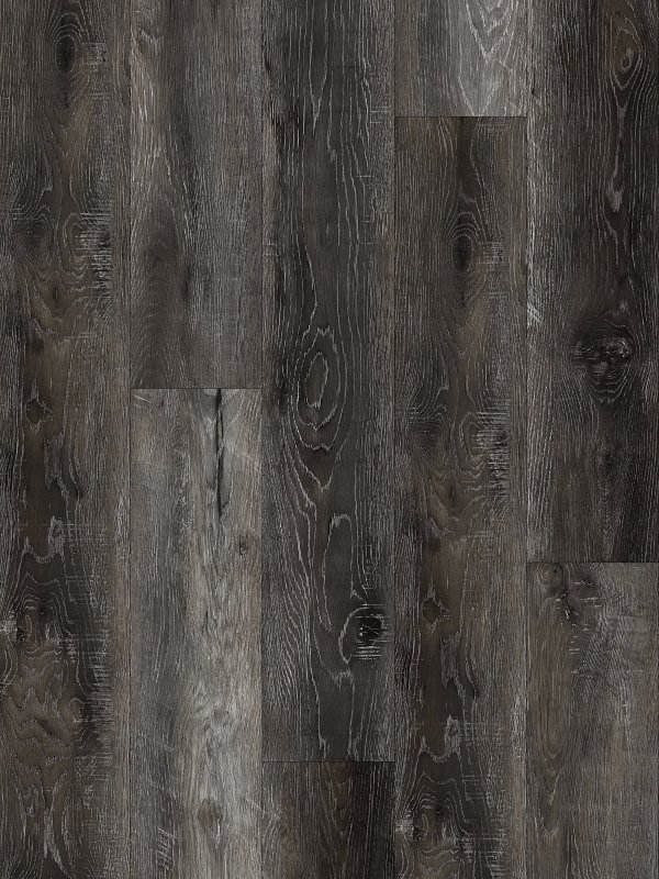 ProSelect Design ProFloor PF805 Flooring Plank, 48 in L, 7 in W, Stone Plastic Composite/Vinyl, Stormy Gray