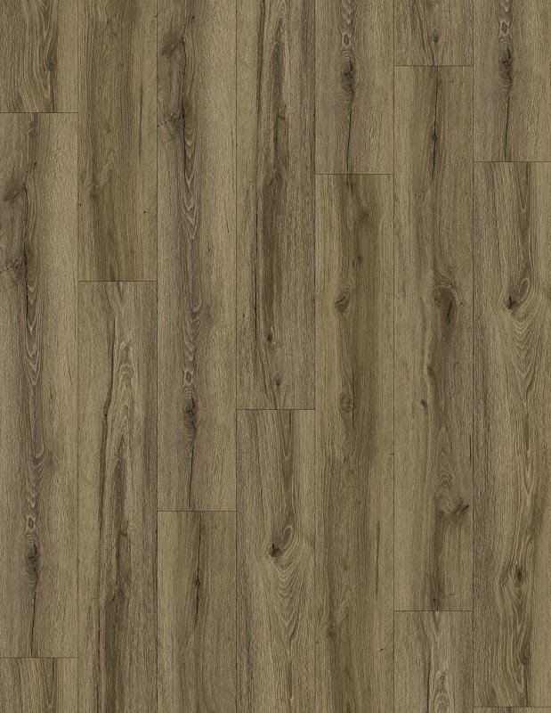 ProSelect Design ProFloor PF905 Flooring Plank, 60 in L, 9 in W, Stone Plastic Composite/Vinyl, Smoky Brown