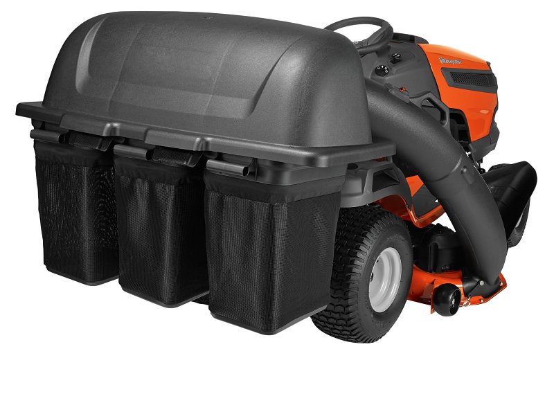 Husqvarna 960730038 Triple Bagger, 9 bu, For: Husqvarna YT Series Tractor with a 42 in Stamped Deck