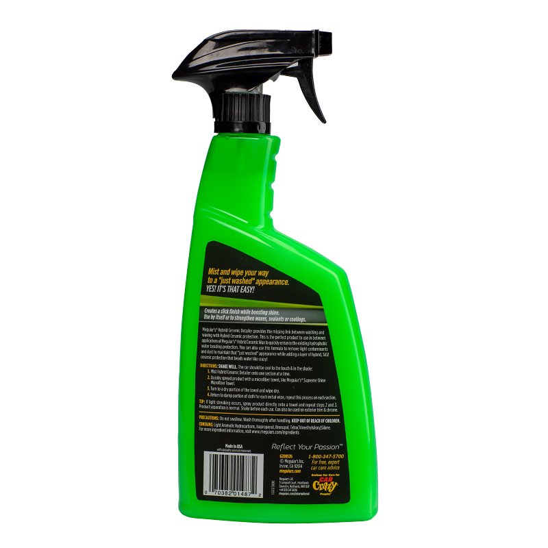 Meguiar's G200526 Hybrid Ceramic Detailer, 26 oz, Liquid, Sweet Citrus