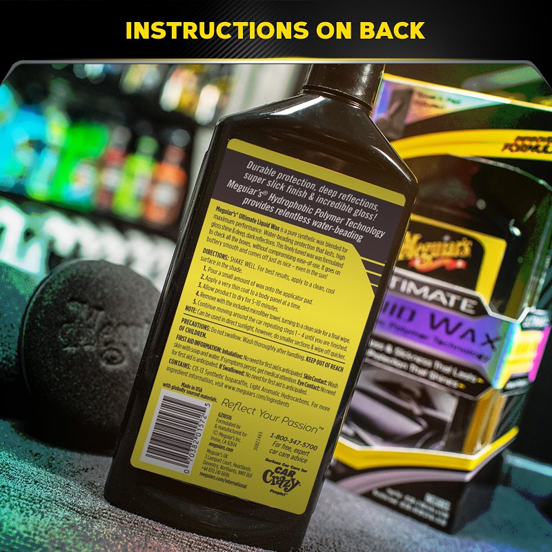 Meguiar's Ultimate G210516 Exterior Polish and Wax, 16 oz, Liquid, Pleasant, Sweet Orange
