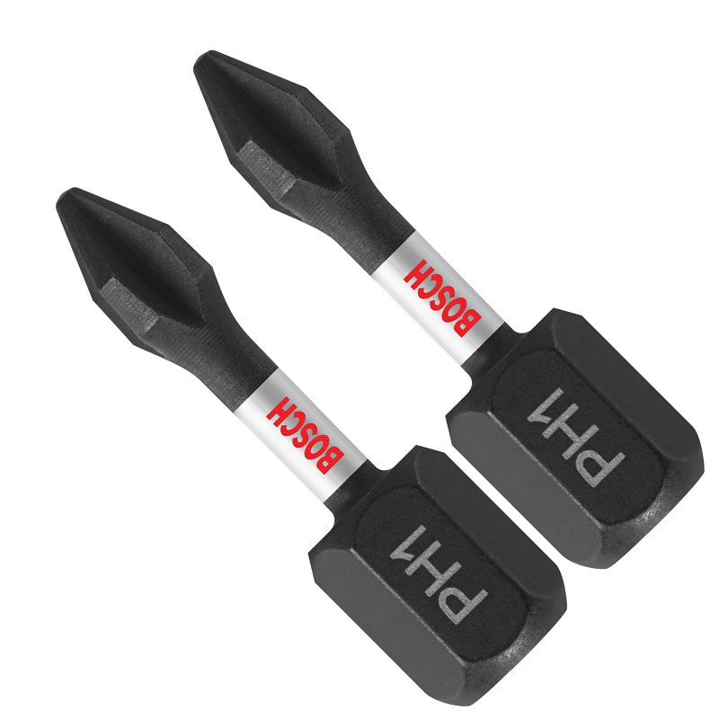 Bosch Impact Tough ITPH1102 Screwdriver Insert Bit, #1 Drive, Phillips Drive, 1/4 in Shank, Hex Shank, 1 in L