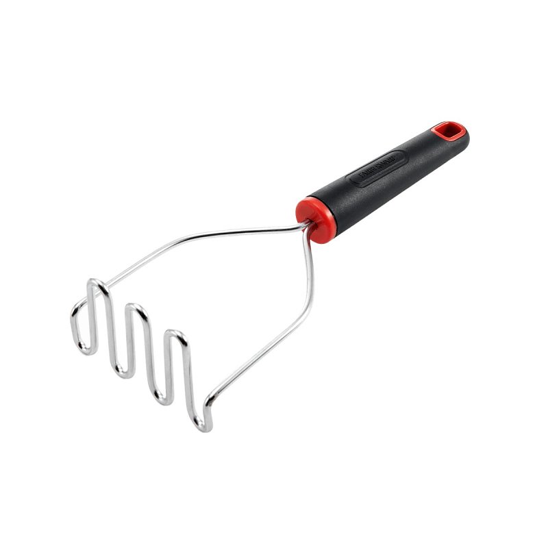 Farberware 5211649 Potato Masher, Stainless Steel Head, Plastic Handle, Black Handle