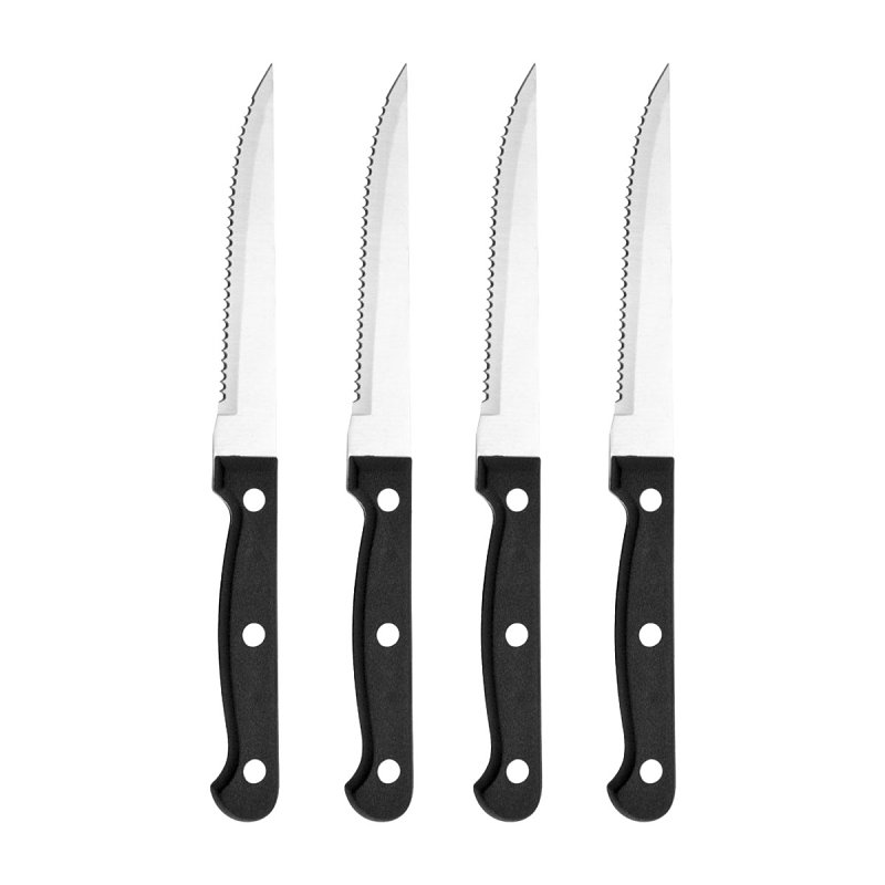 Farberware 5099688 Steak Knife Set, Stainless Steel Blade, Serrated Blade