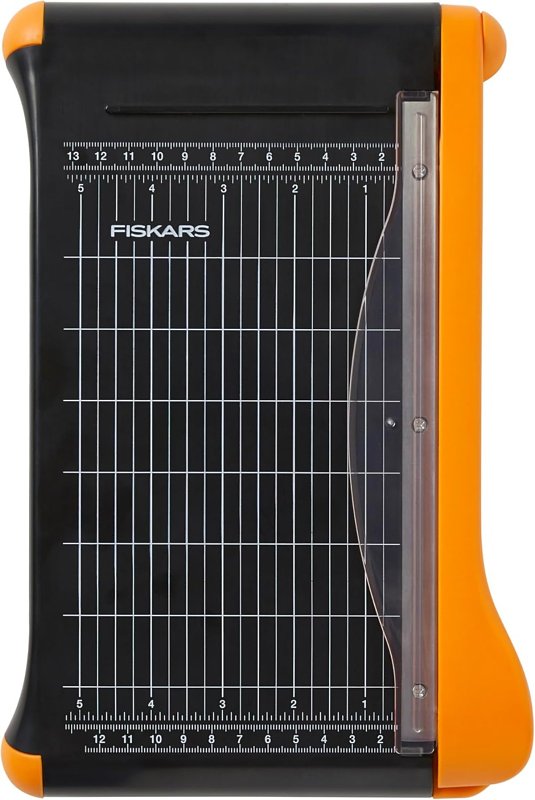 Fiskars 1071228 Paper Trimmer, 9 in L, 8 in W Paper, 8-1/2 in L Cutting