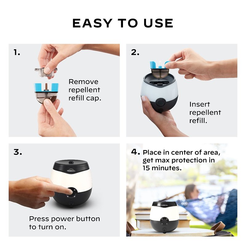 REPELLER MOSQUITO RECHRG LIGHT